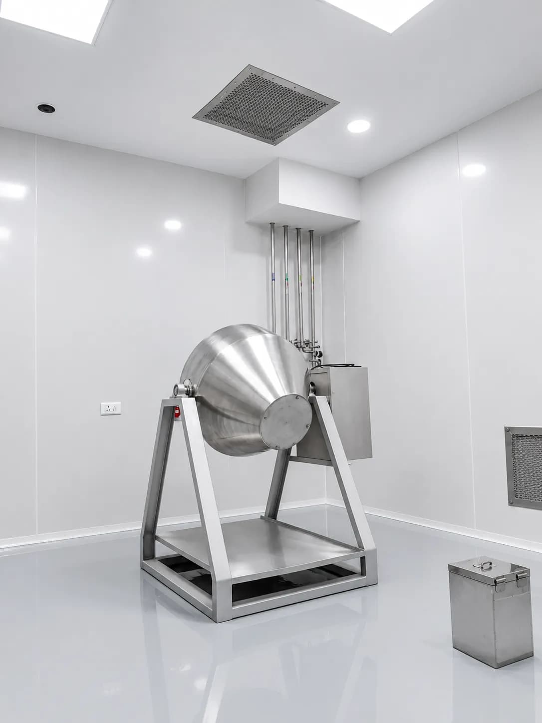 Octagonal blender in the production area
